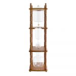 Yama Glass 25 Cup Cold Drip Maker Curved Brown Wood Frame -0