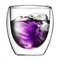 Ly BODUM Pavina 2 Pcs Glass Double Wall Small - 0.25 L 8 Oz-0