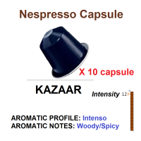 CÀ PHÊ VIÊN NÉN NESPRESSO KAZAAR CAPSULES – SWITZERLAND – HỘP 10 VIÊN