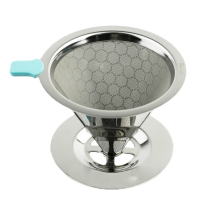 Phễu lọc không giấy Barcafe Dripper Honeycomb removable stainless steel funnel (1-2 cup)