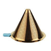 Phễu lọc không giấy Barcafe Dripper Honeycomb rose gold hand flush filter (without base)