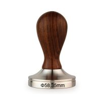 Tay nén tamper Barcafe Screw Solid wood shank pulverized powder 58.35mm (3)