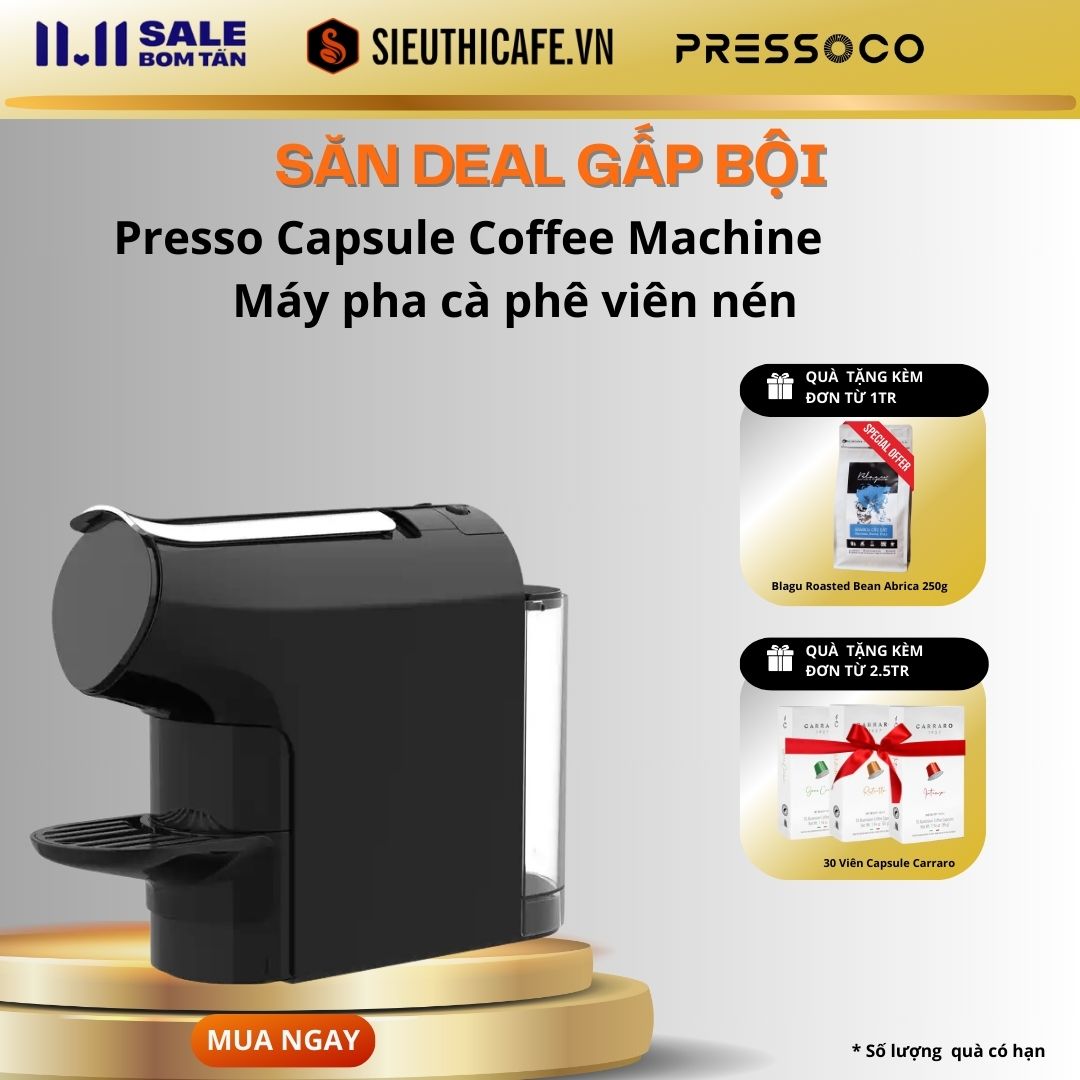 Presso Capsule Coffee Machine Săn deal gấp bội