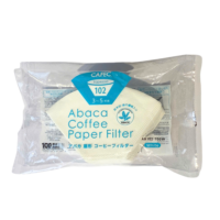 Cafec Abaca trapezoid paper filter for 3-5 cups (brown) 100pcspack