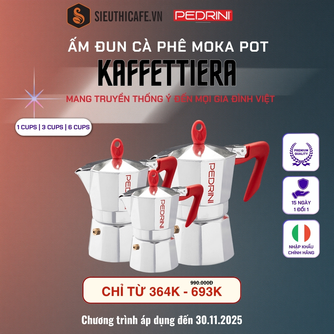 Ưu đãi ấm Moka Pot Kaffettiera