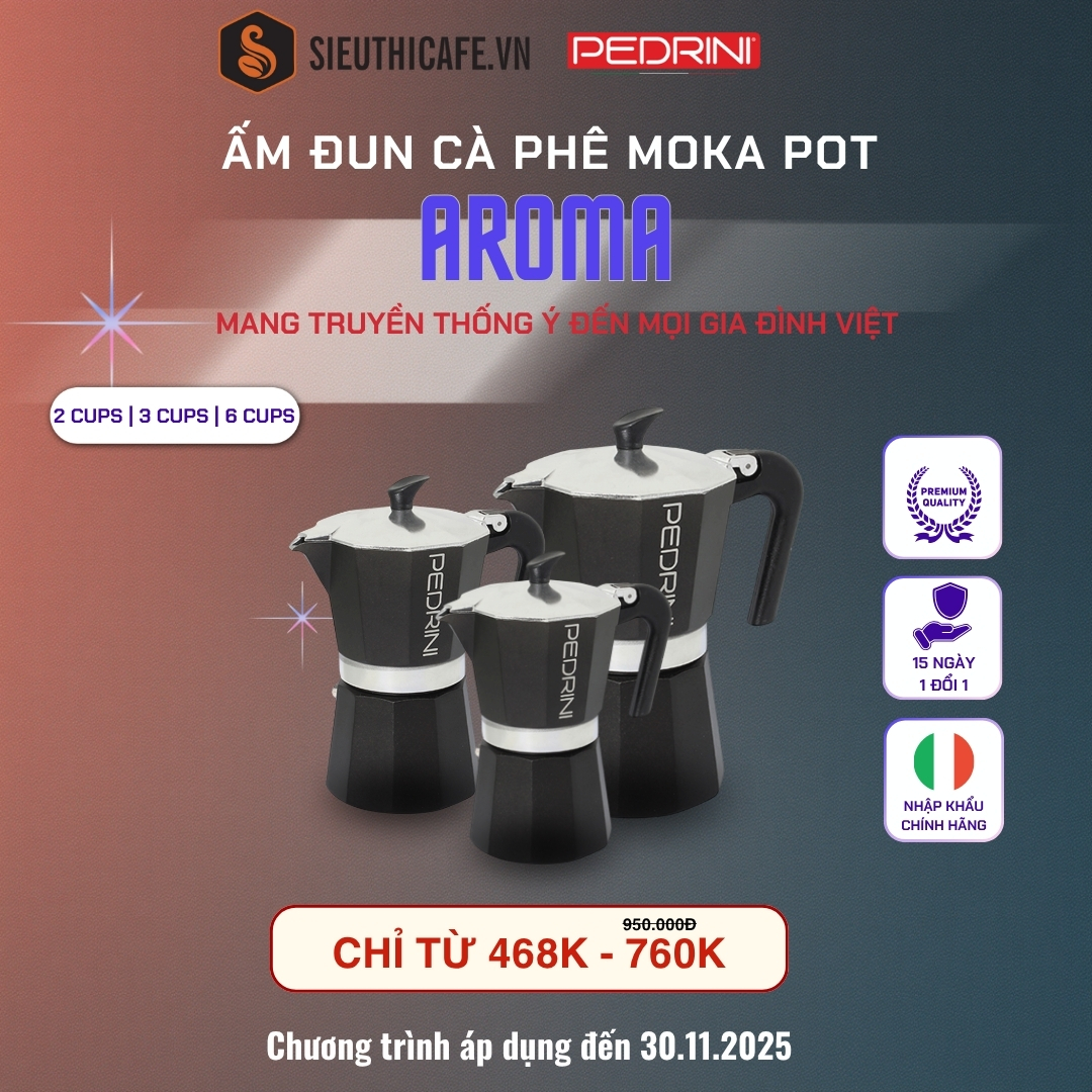 Ưu đãi ấm Moka Pot Aroma