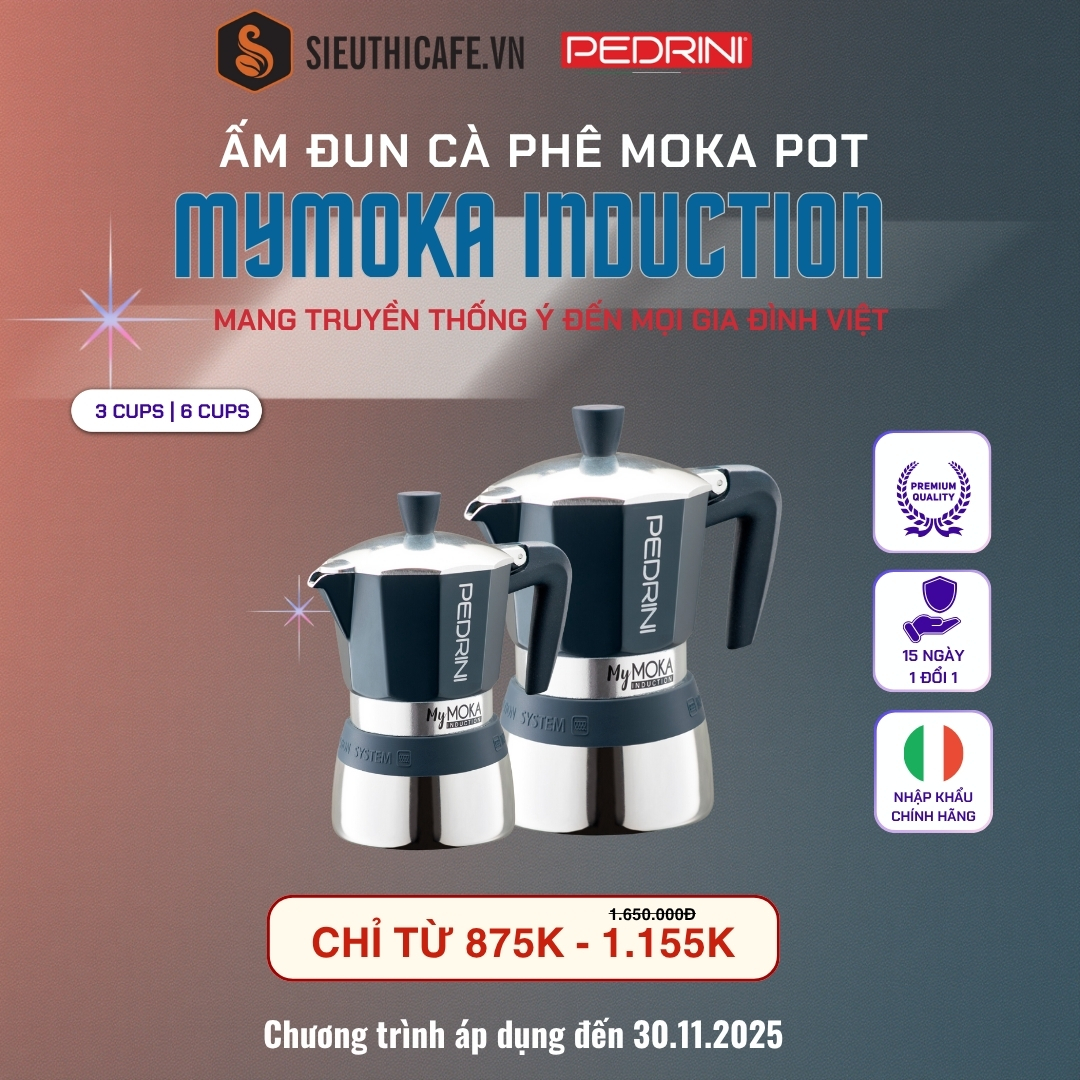 Ưu đãi ấm Moka Pot Mymoka Induction