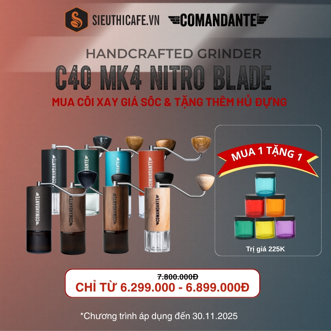 Comandante C40 – Cối xay huyền thoại từ Đức | Giảm đến 19% (tùy dòng)