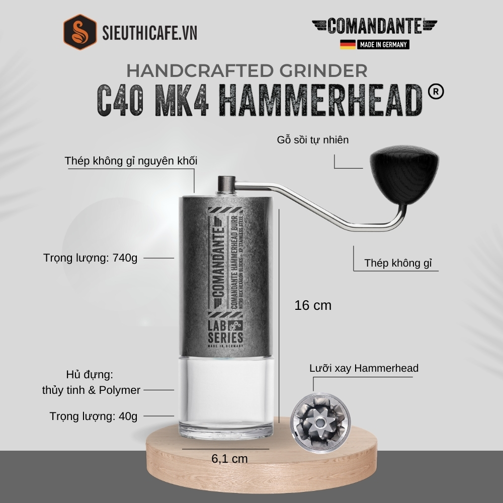 Những Tính Năng Khác Biệt Làm Nên Comandante C40 Hammerhead®